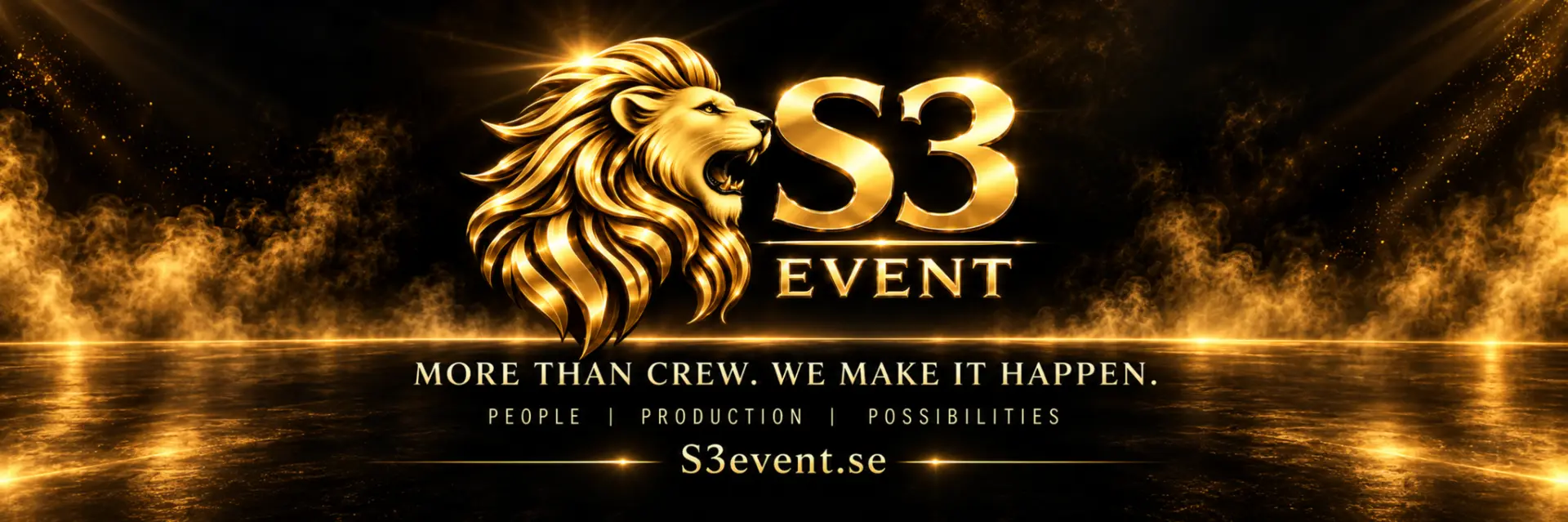 S3 Event — More than crew. We make it happen. People, production, possibilities. S3event.se